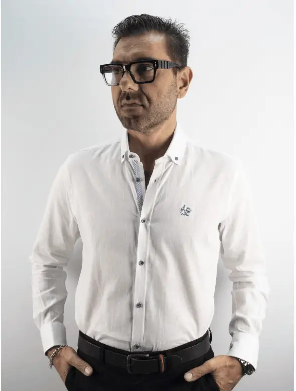 CAMISA LINO M/RAYA LA...