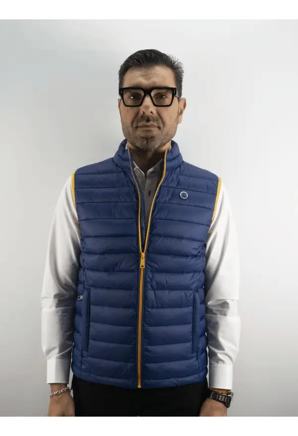 CHALECO BOMBER X LA VESPITA MARINO