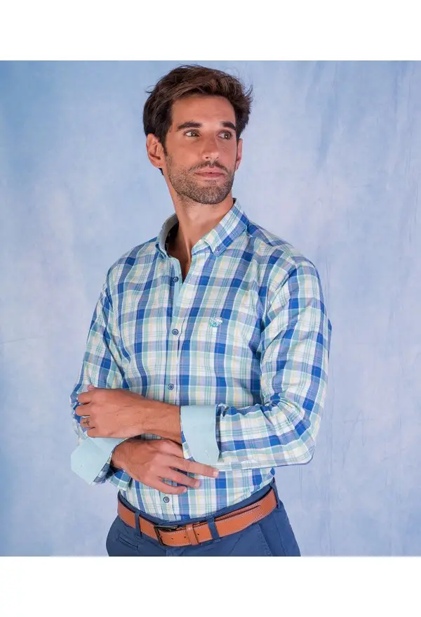 CAMISA CUADRO 36 LA VESPITA AMARILLO