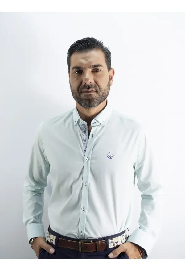 CAMISA FIL 3 LA VESPITA AGUA MARINA