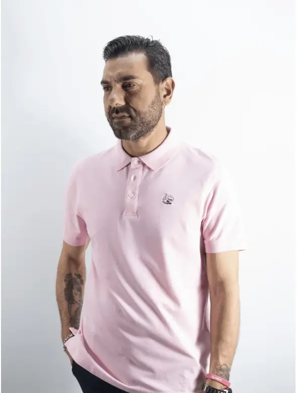 POLO BASIC LA vESPITA  ROSA