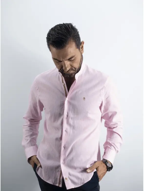 CAMISA C/MAHO KST  ROSA