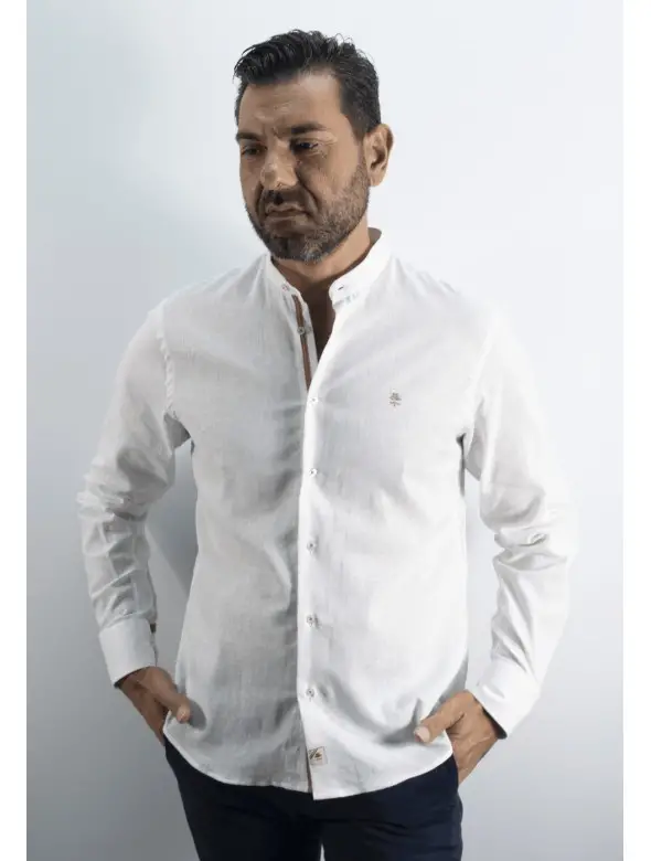 CAMISA C/MAHO KST  BLANCO